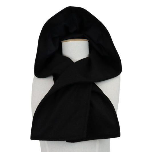 Hooded Scarf Black