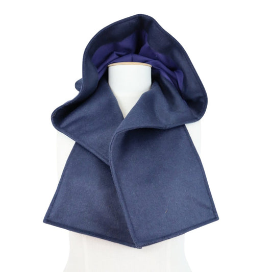 Hooded Scarf Navy