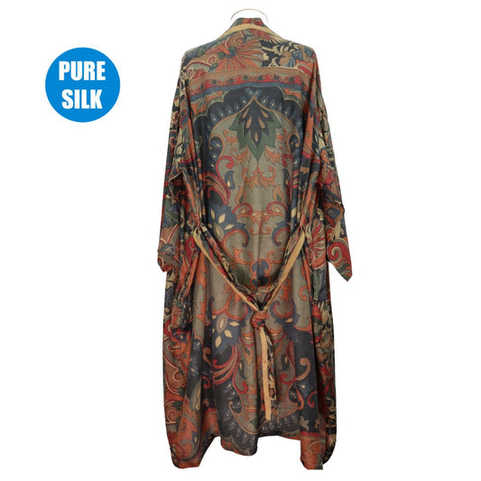 SLLK29 - Pure Silk Long Kimono