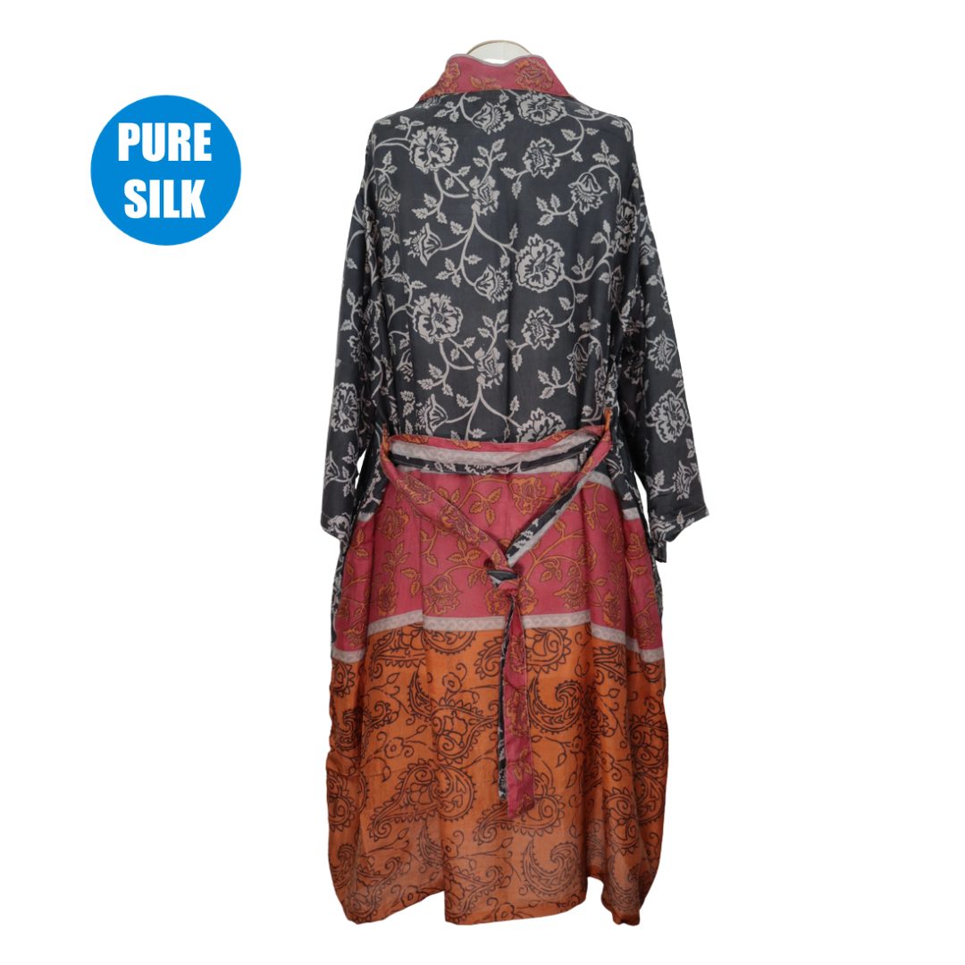SLLK22 - Pure Silk Long Kimono