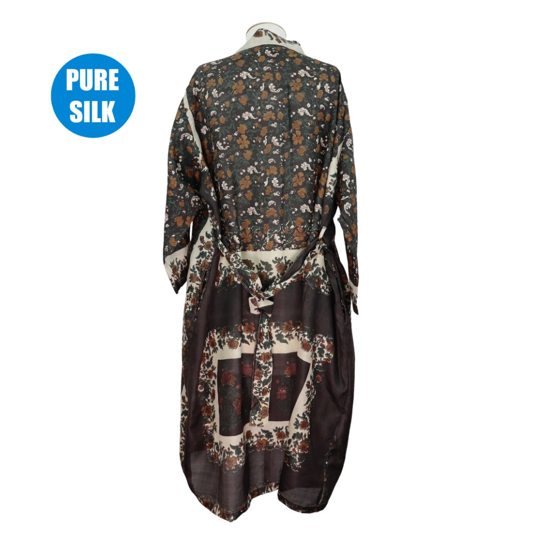 SLLK23 - Pure Silk Long Kimono