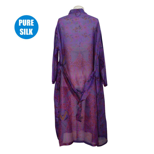 SLRK28 - Pure Silk Long Kimono
