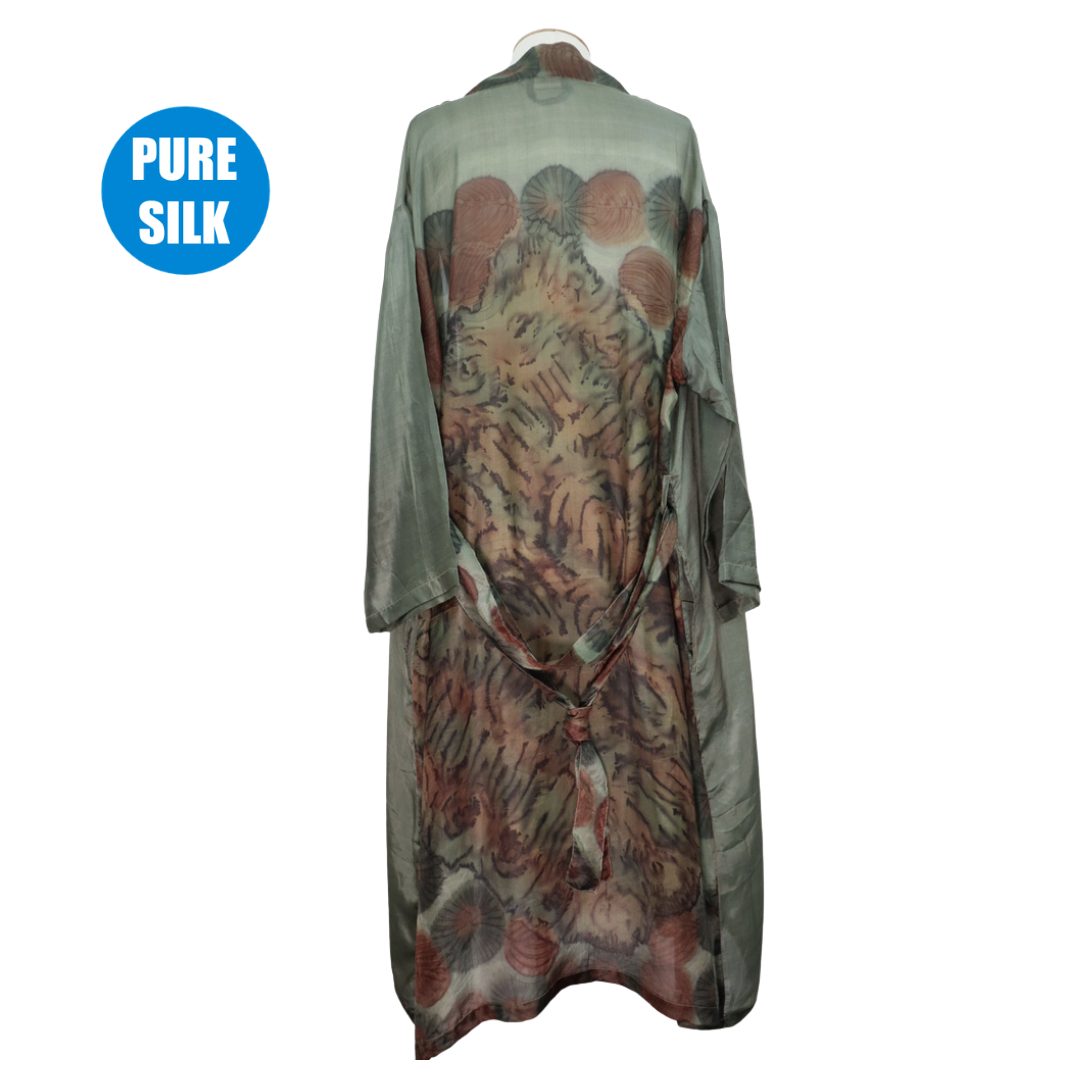 SLRK22 - Pure Silk Long Kimono