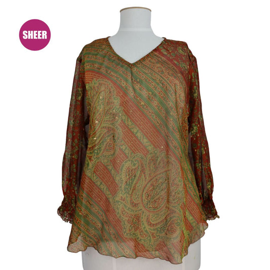 LBXL144 - Balloon Sleeve Blouse