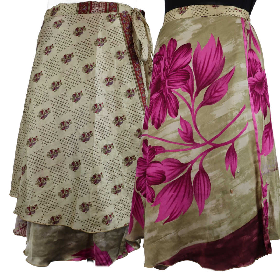 Silk skirt size on sale 22