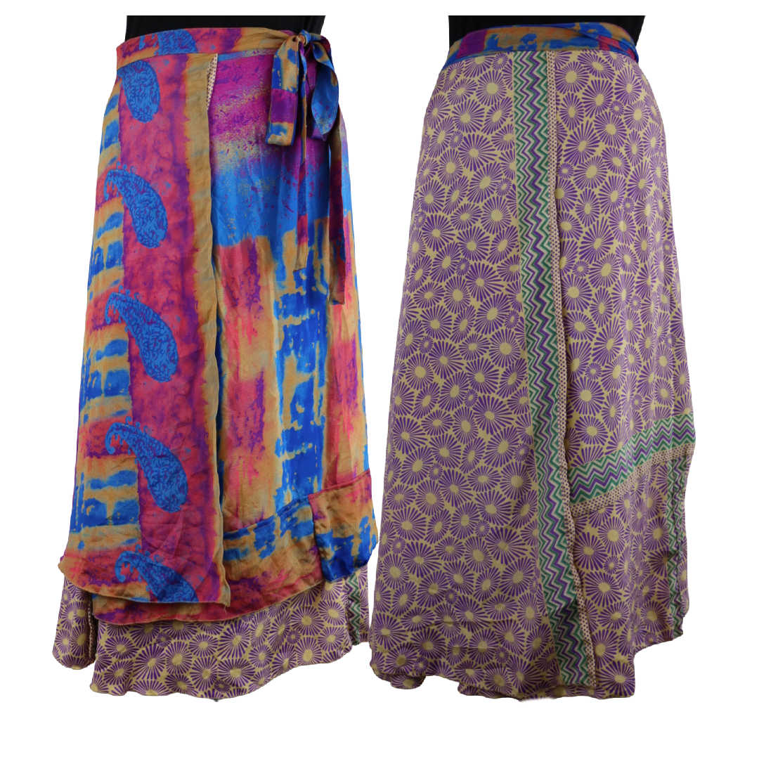 Sari Wrap Skirt SIZE 18-22 EXTRA LONG