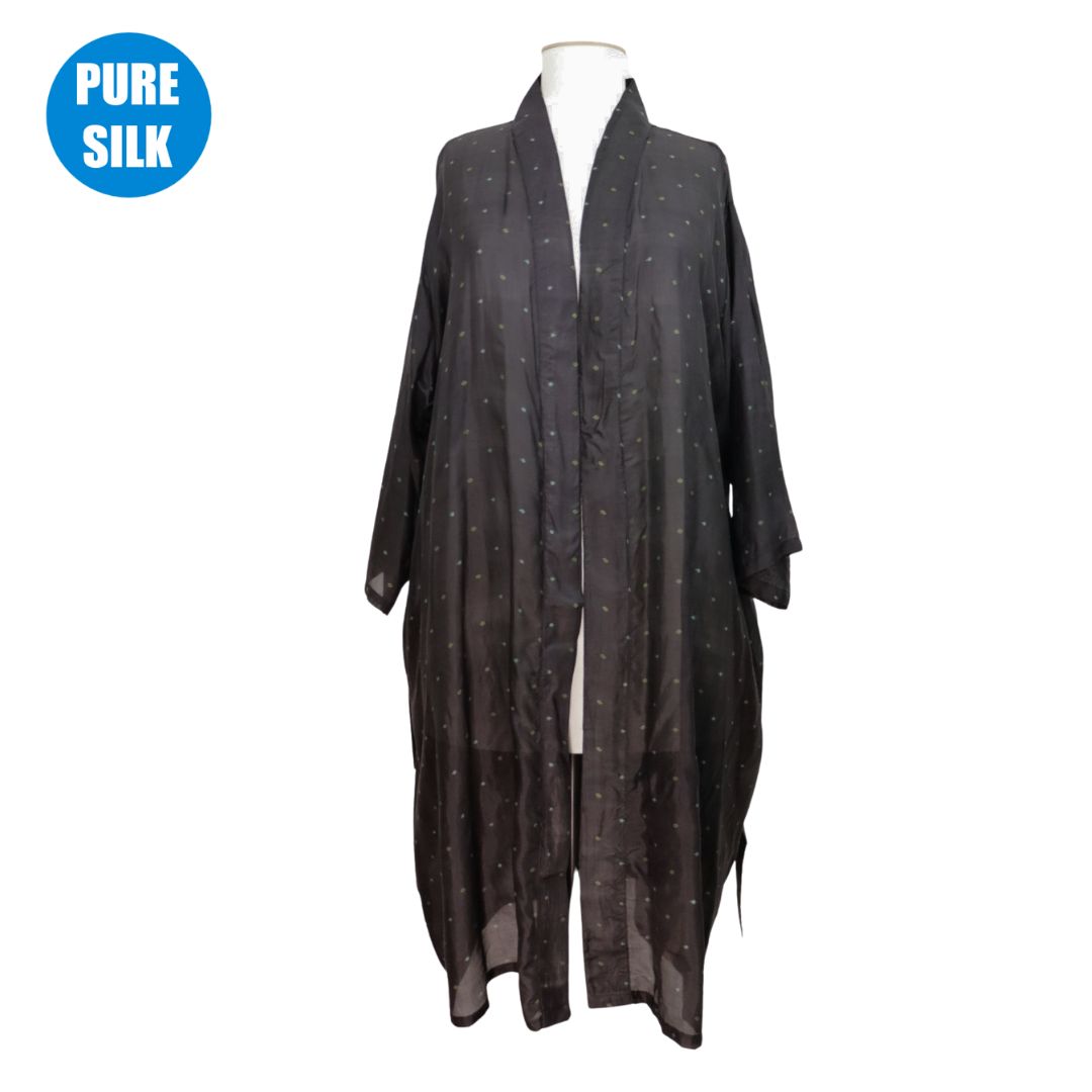 SLXLK16 - PURE SILK LONG KIMONO