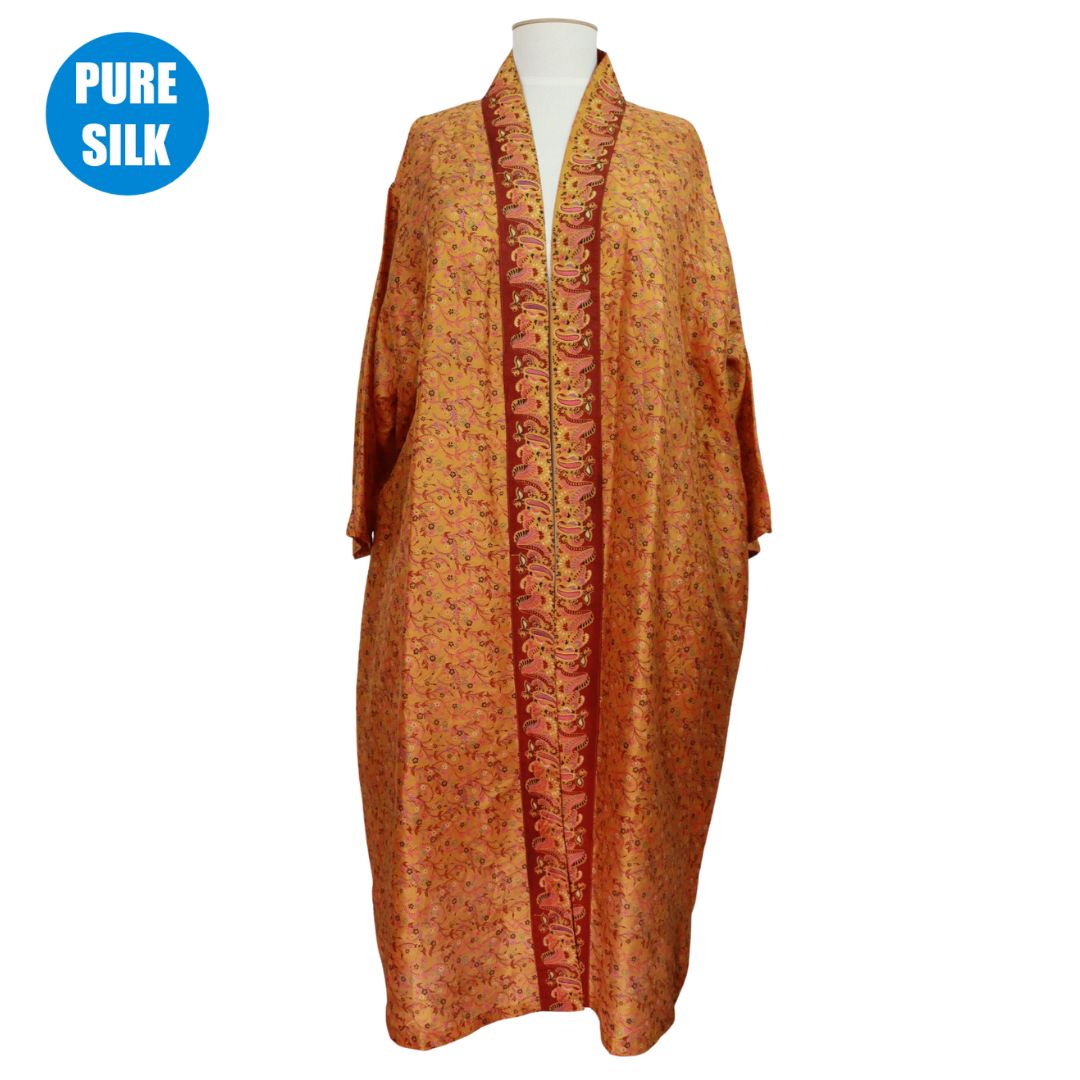 SLXLK03 - PURE SILK LONG KIMONO