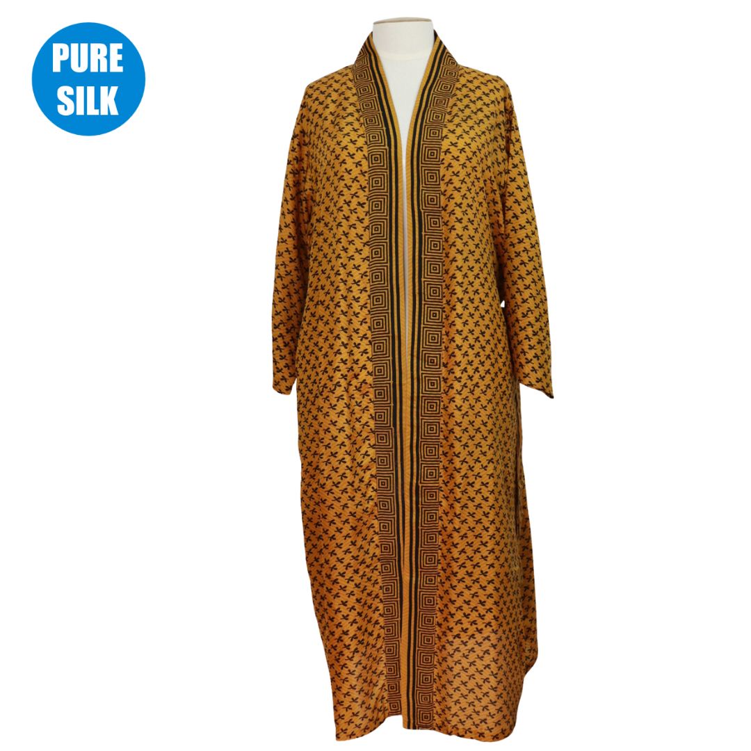 SLRK18 - PURE SILK LONG KIMONO