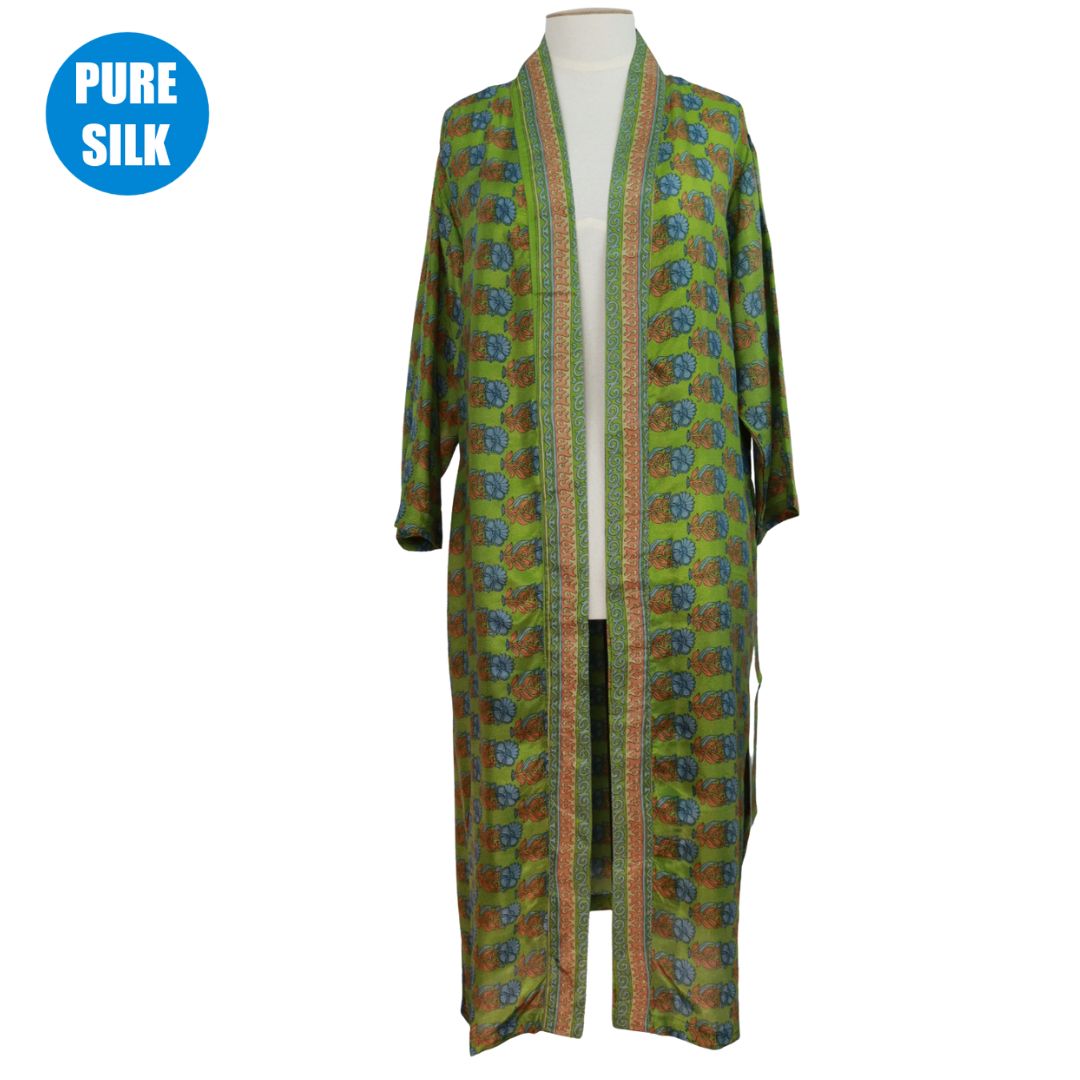 SLRK02 - PURE SILK LONG KIMONO R