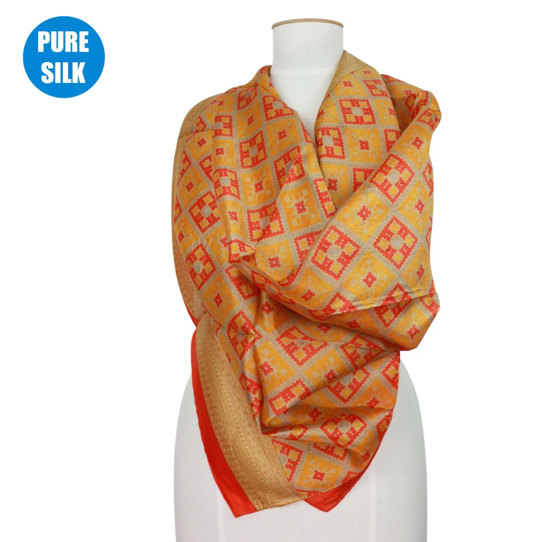 PSQ02 - PURE SILK SQUARE SCARF