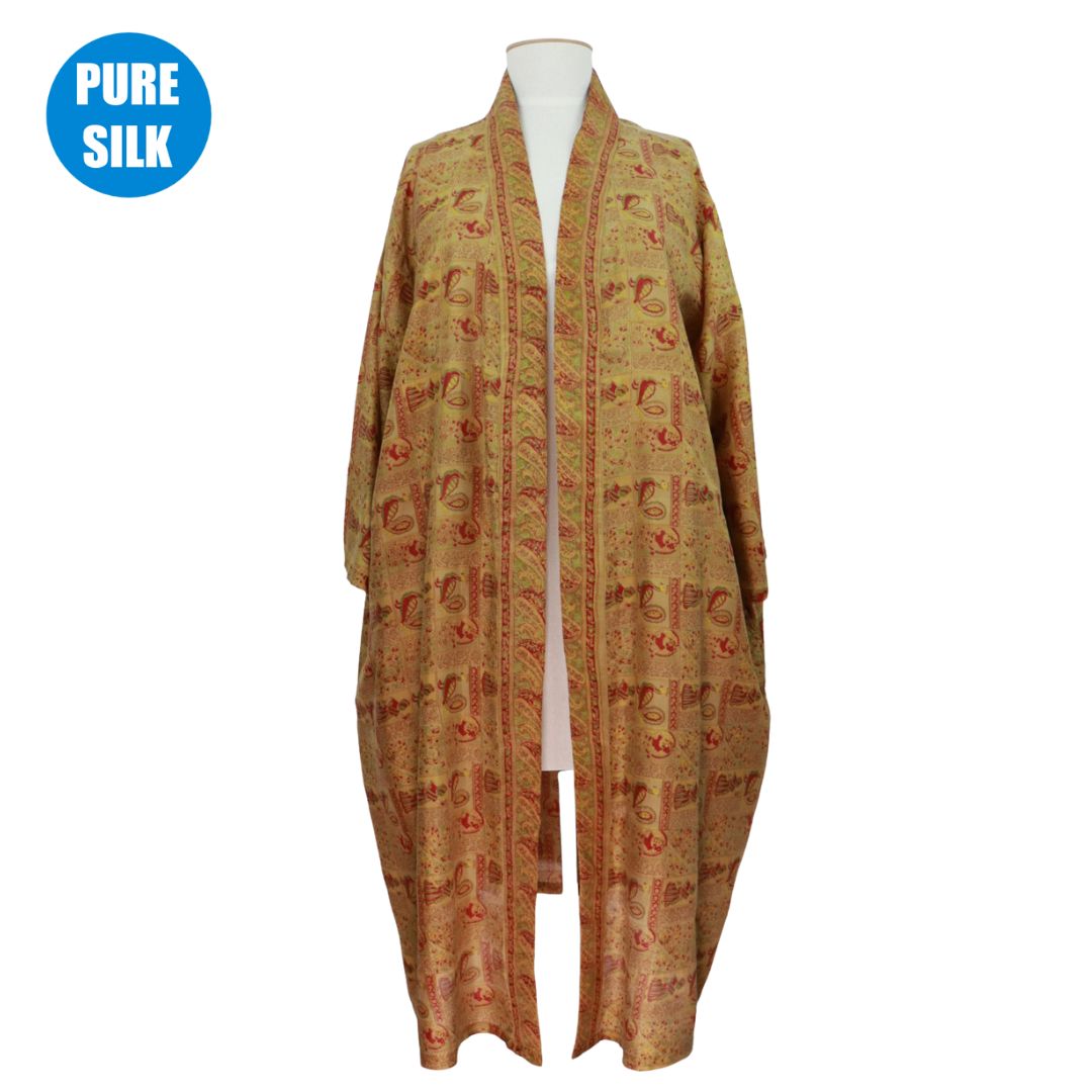 SLXLK19 - PURE SILK LONG KIMONO