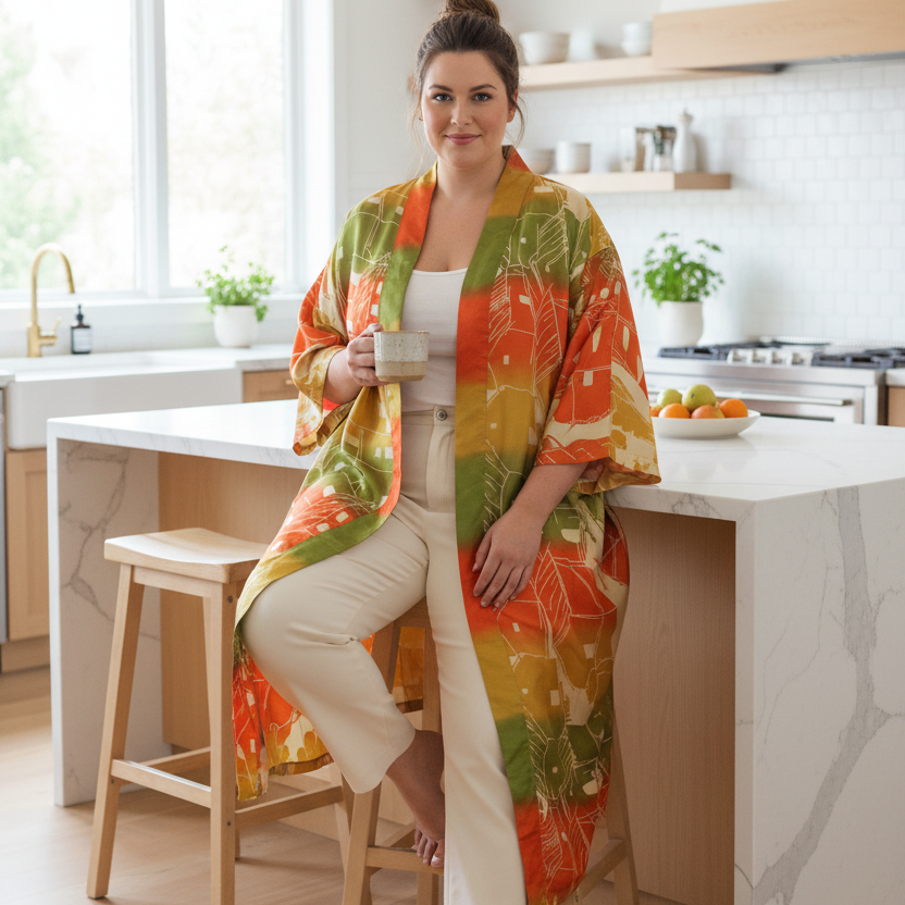 Long sari kimono