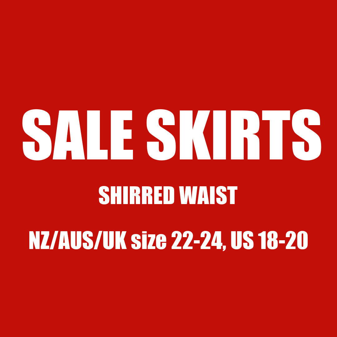 SALE SHIRRED SKIRTS 22-24, US 18-20