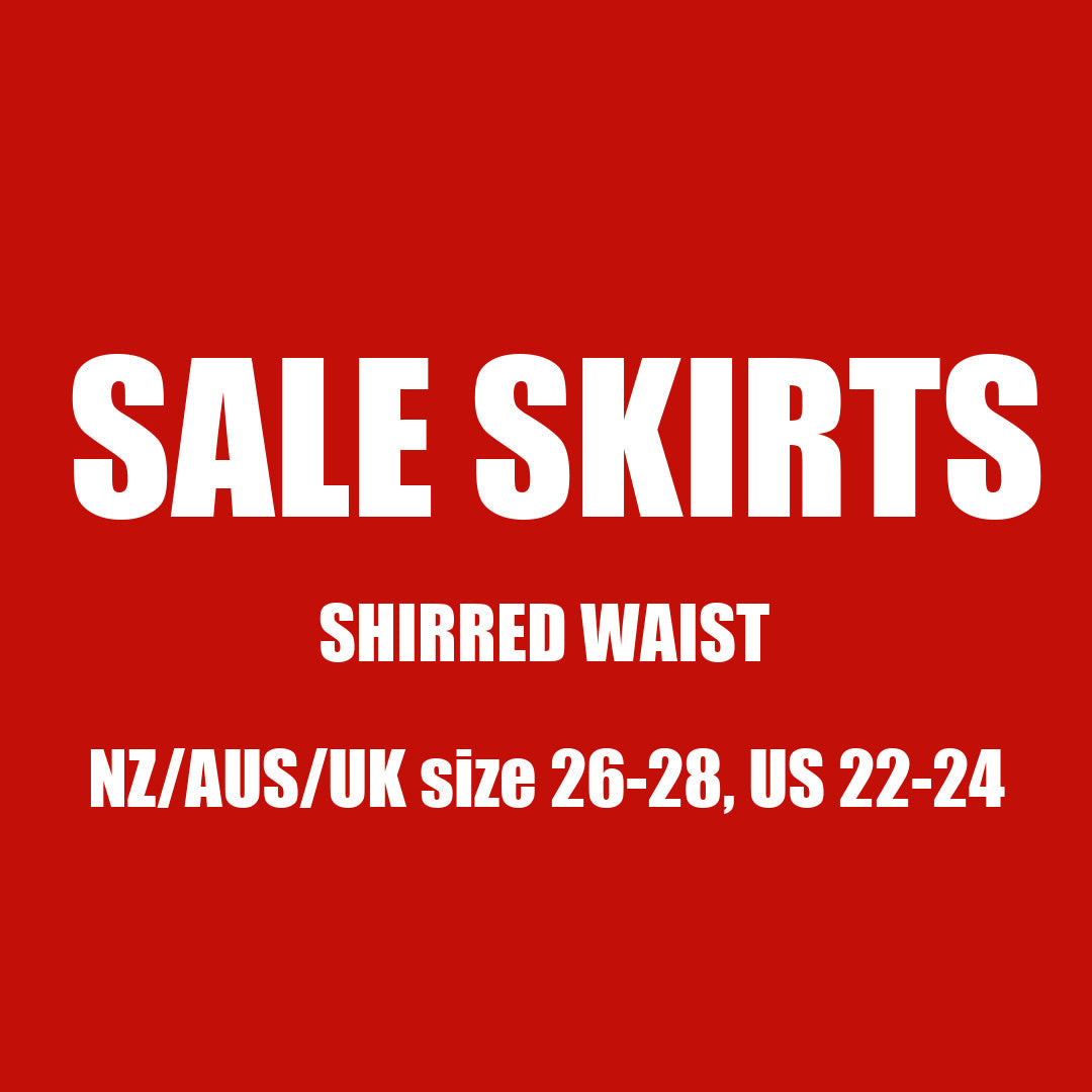 SALE SHIRRED SKIRTS 26-28, US 22-24