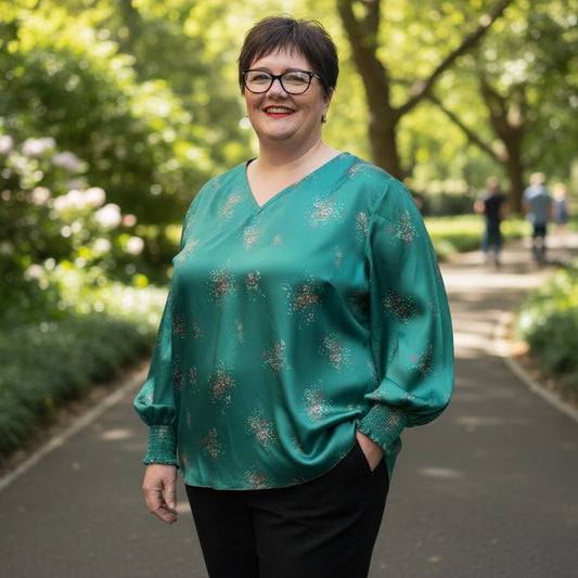 LBXXL21 - Balloon Sleeve Blouse