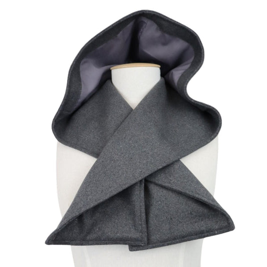 Hooded Scarf Dark Grey