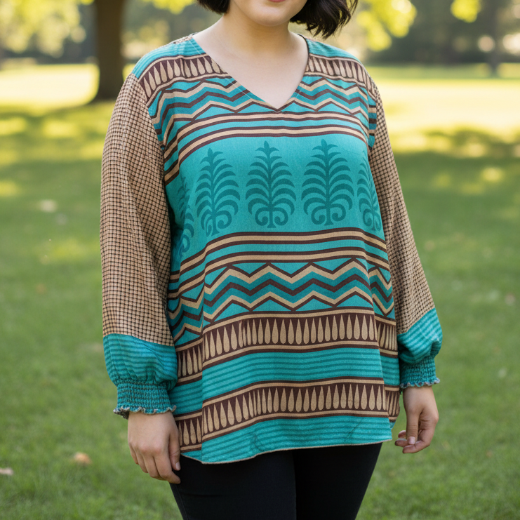 LBL139 - Balloon Sleeve Blouse