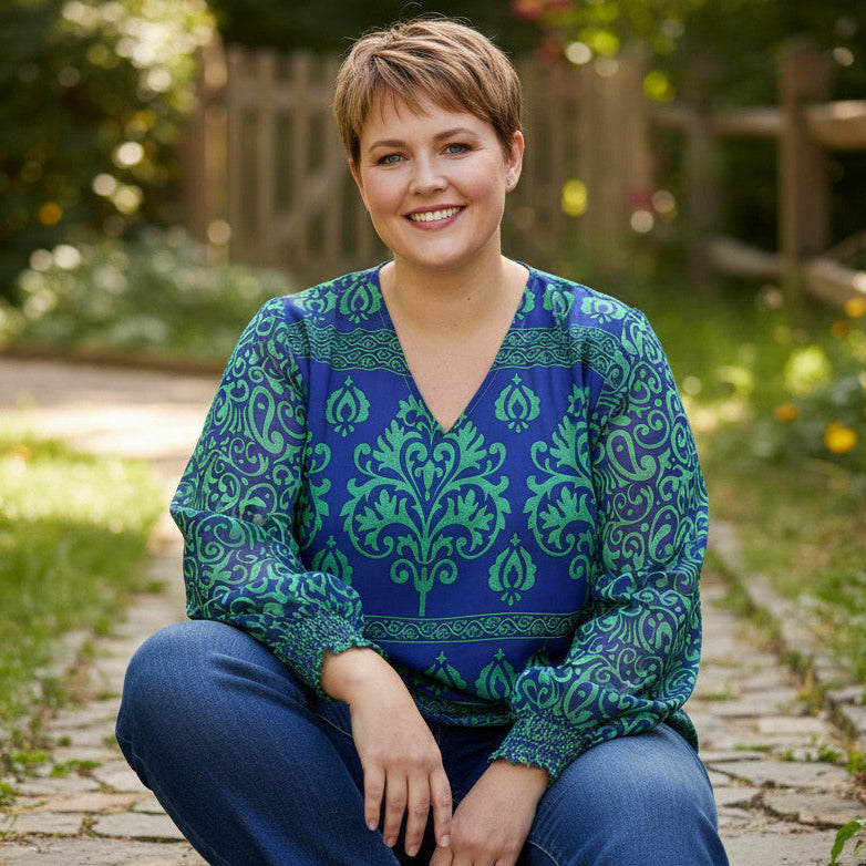 LBL135 - Balloon Sleeve Blouse