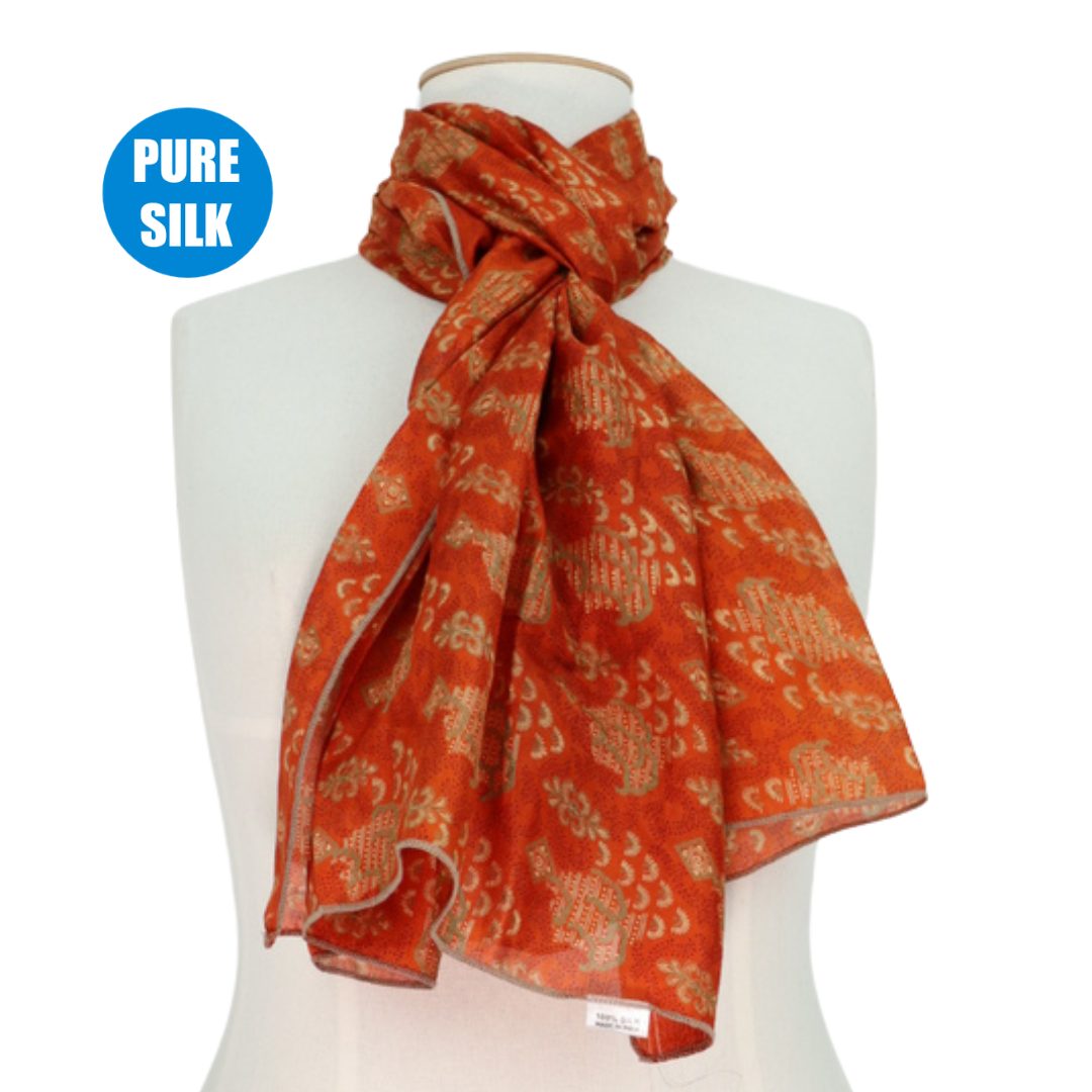 PSS76 - Pure Silk Long Scarf