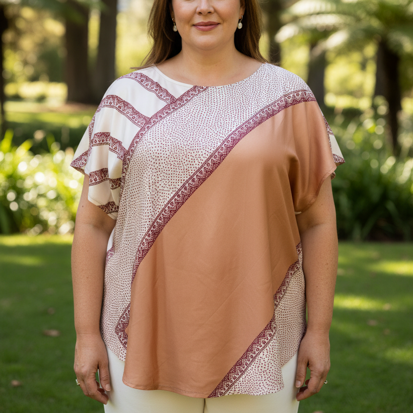 RTXXL84 - Round Neck Top