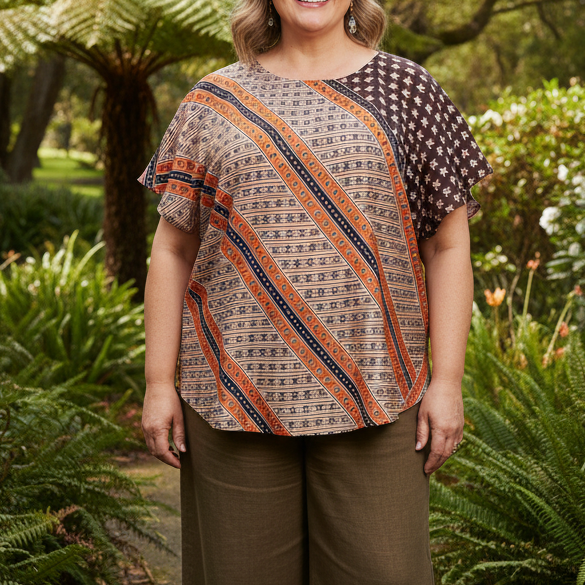 RTXXL86 - Round Neck Top