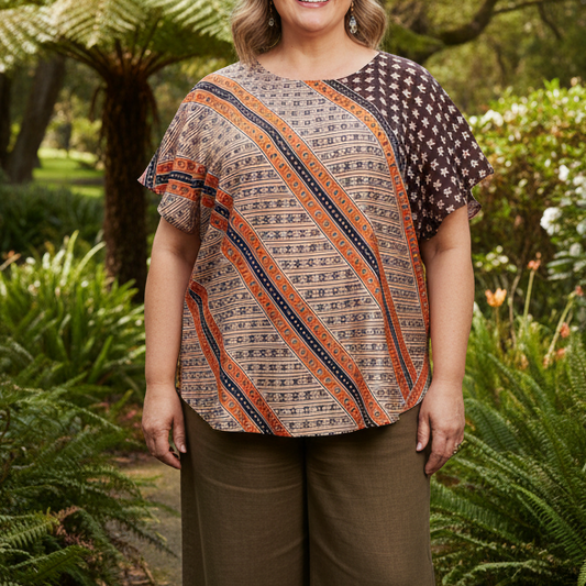 RTXXL86 - Round Neck Top