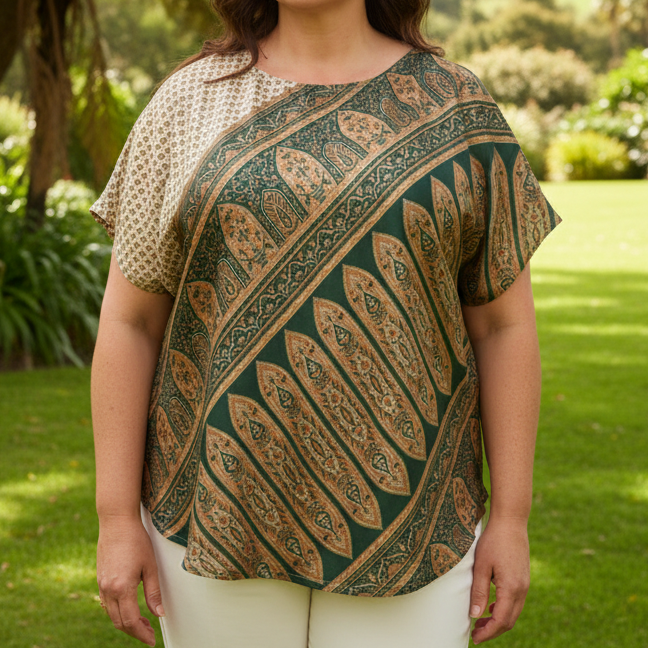 RTXXL82 - Round Neck Top