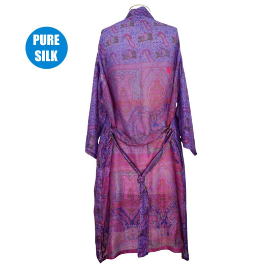SLLK20 - Pure Silk Long Kimono