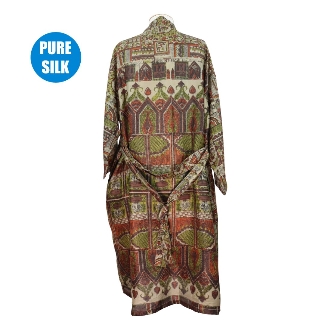 SLLK25 - Pure Silk Long Kimono