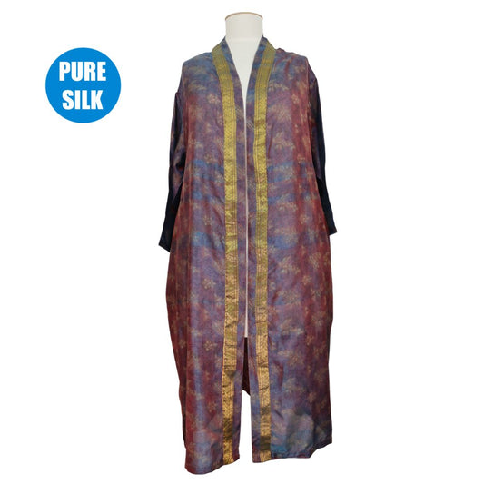 SLLK26 - Pure Silk Long Kimono
