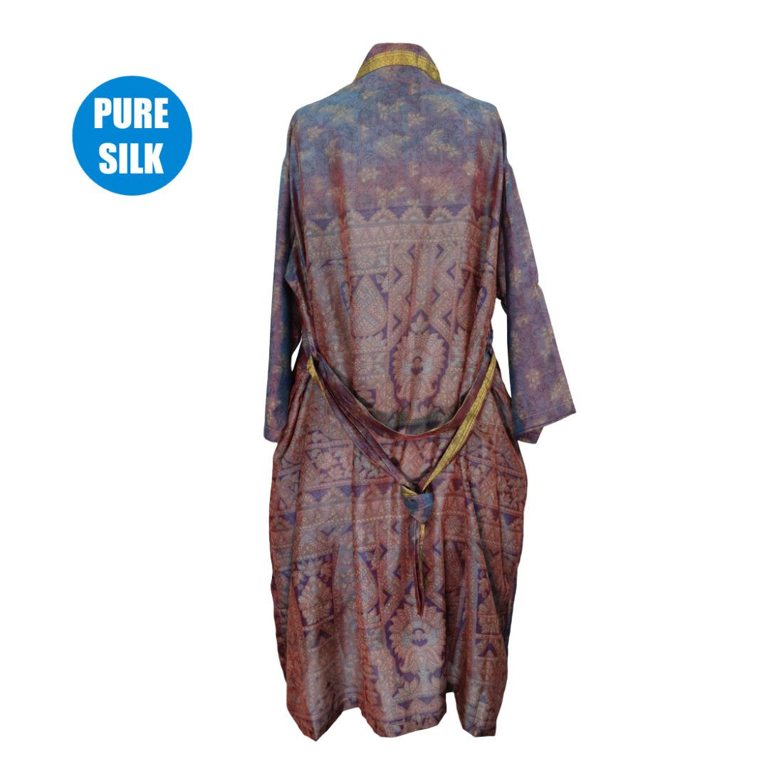 SLLK26 - Pure Silk Long Kimono