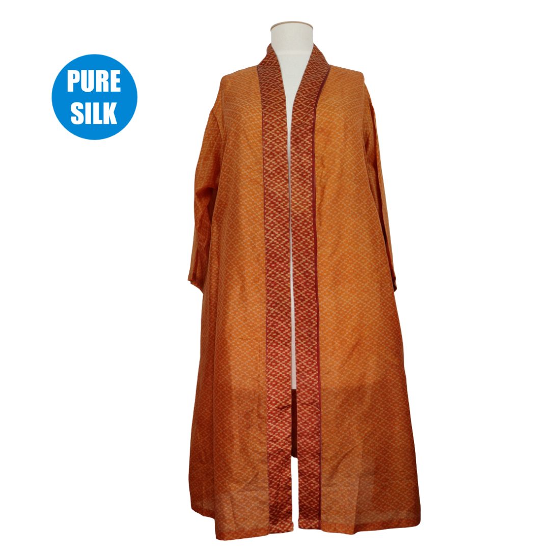 SLLK27 - Pure Silk Long Kimono
