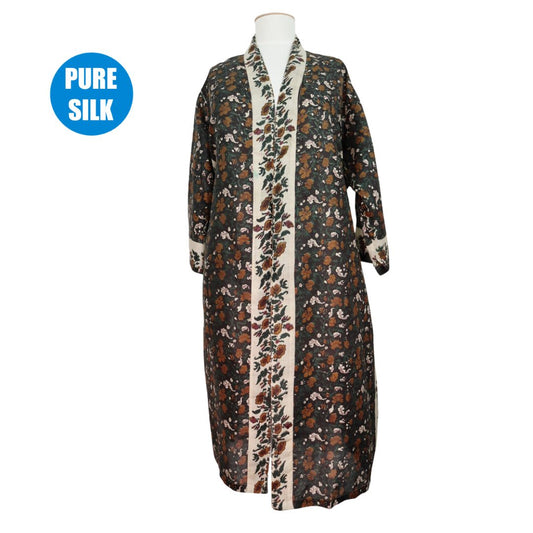 SLLK23 - Pure Silk Long Kimono