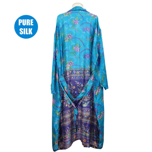 SLRK20  - Pure Silk Long Kimono