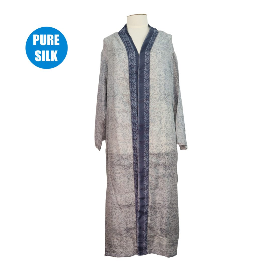 SLRK25  - Pure Silk Long Kimono