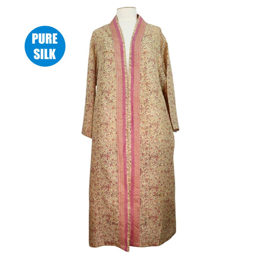SLRK26  - Pure Silk Long Kimono