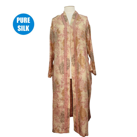 SLRK27  - Pure Silk Long Kimono