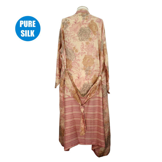 SLRK27  - Pure Silk Long Kimono