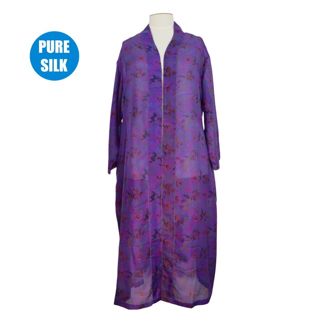 SLRK28  - Pure Silk Long Kimono