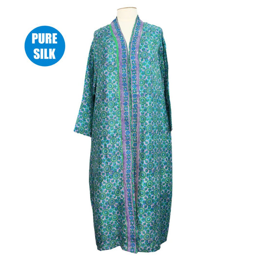 SLRK21  - Pure Silk Long Kimono