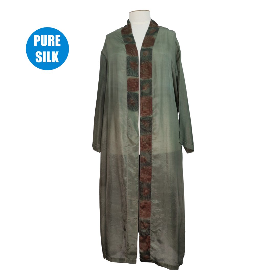 SLRK22  - Pure Silk Long Kimono