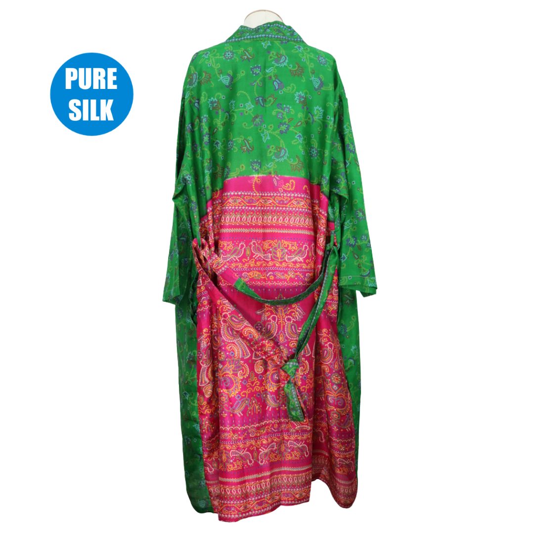 SLRK23  - Pure Silk Long Kimono