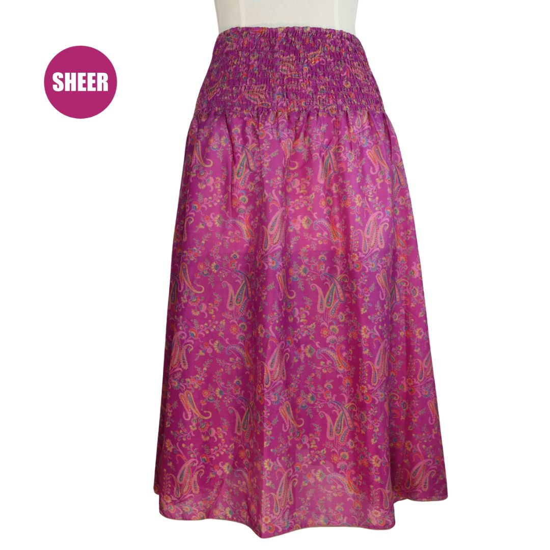 UXX16 - SHIRRED SKIRT