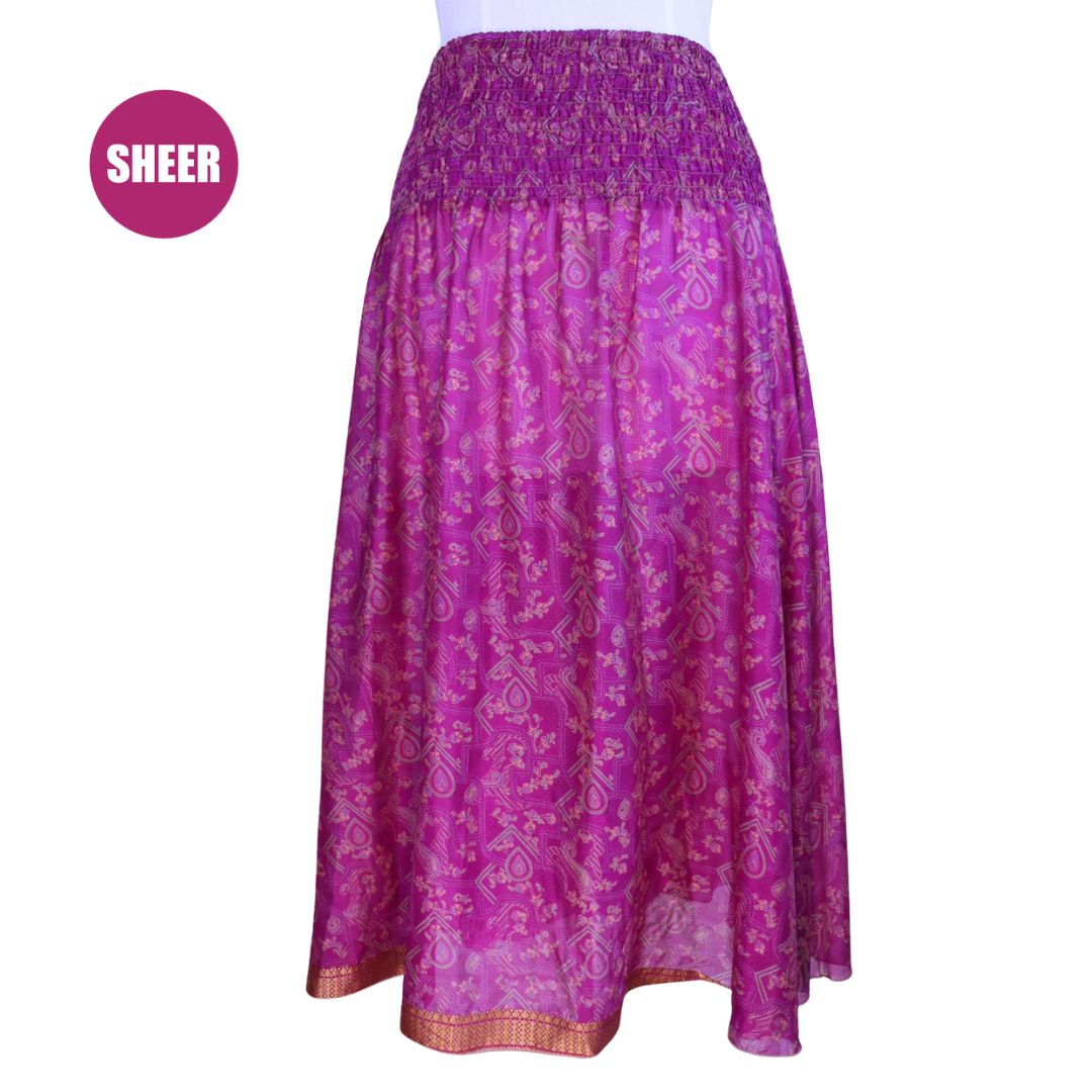 UXX23 - SHIRRED SKIRT