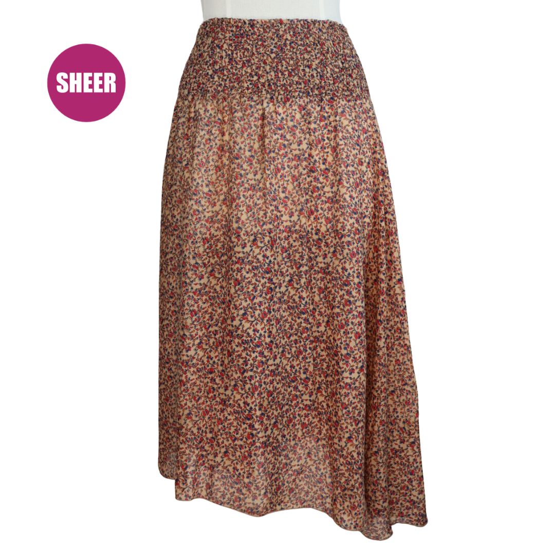 UXX05 - SHIRRED SKIRT