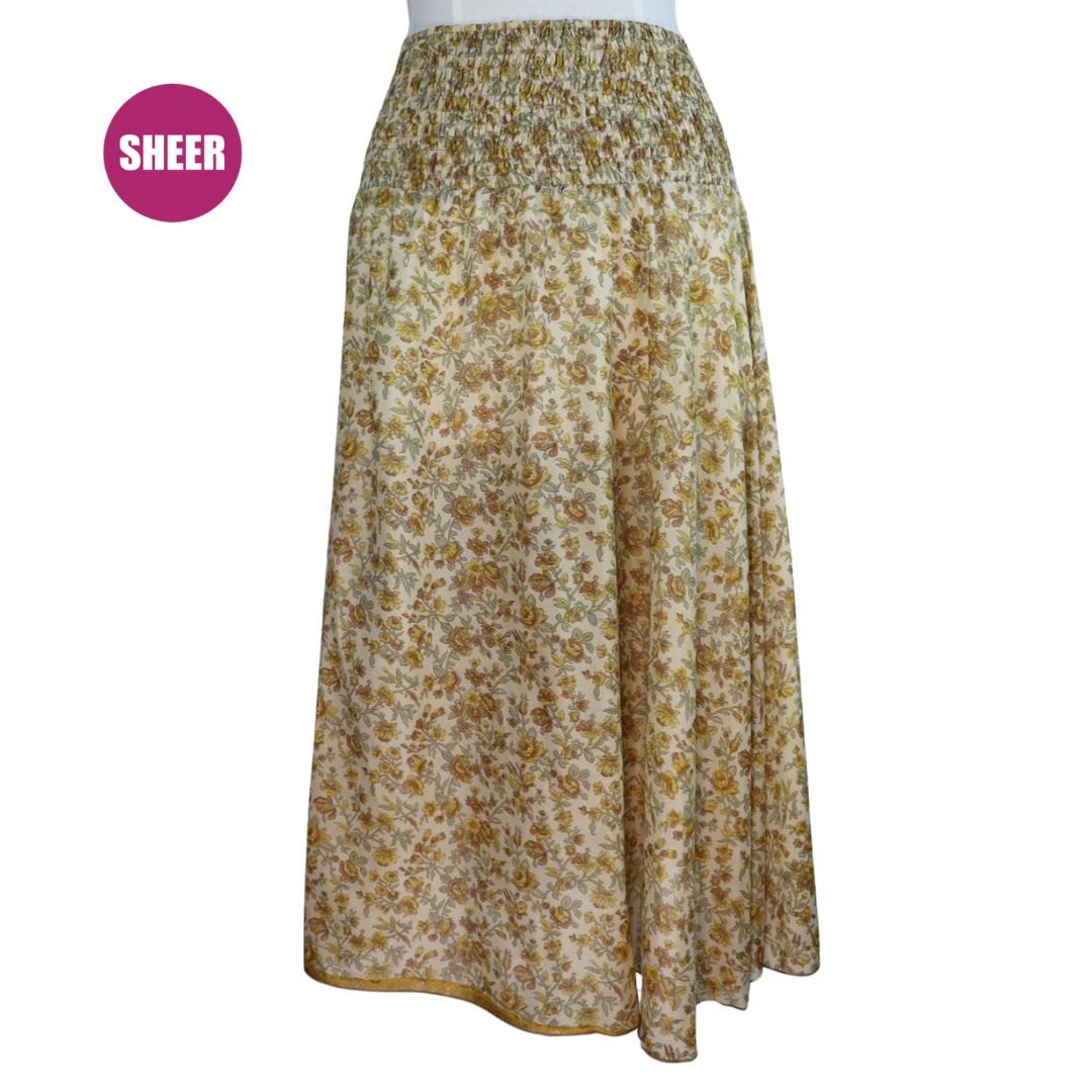 UXX09 - SHIRRED SKIRT