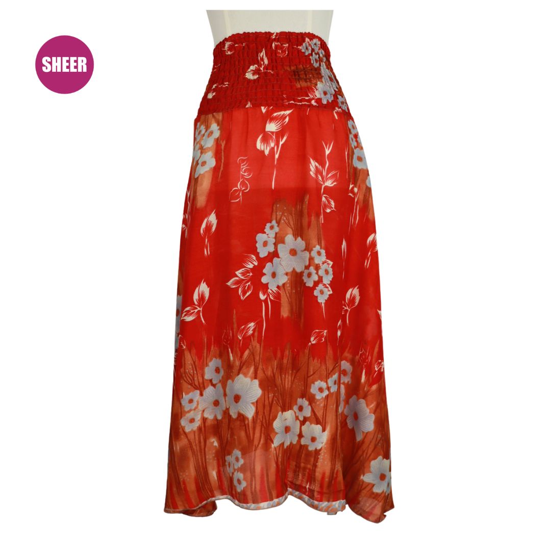 US64 - SHIRRED SKIRT