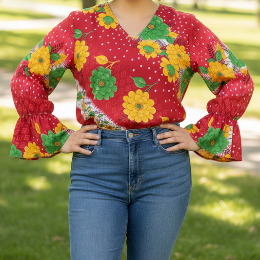 KBL12 - Prince Cuff Blouse