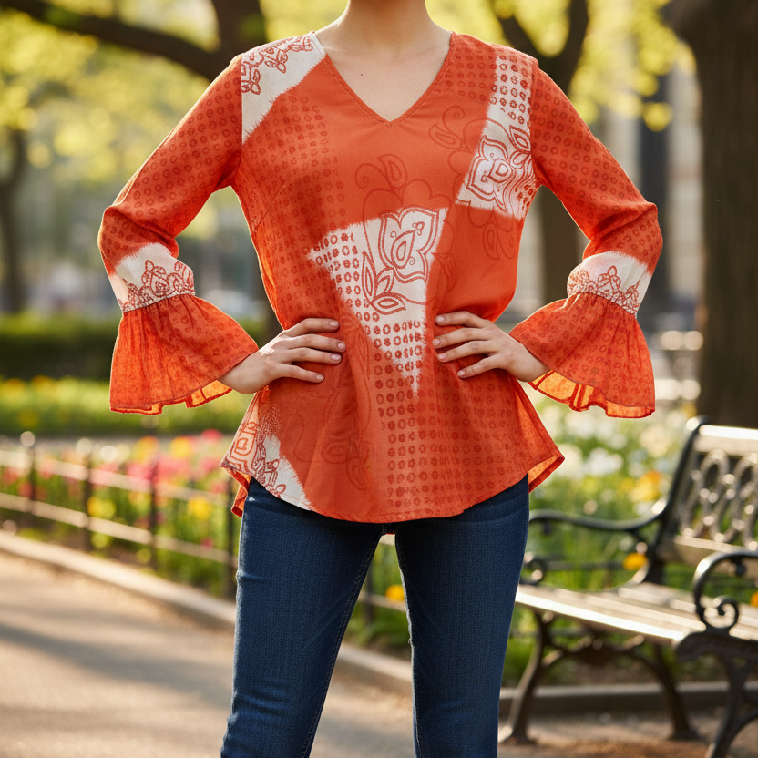 KBM02 - Prince Cuff Blouse